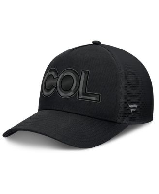 Fanatics - Men's Black Colorado Avalanche Authentic Pro Road Team Code Trucker Adjustable Hat