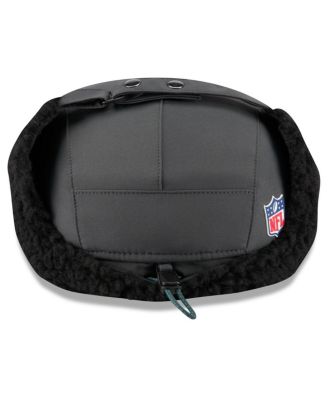 Men's Charcoal Philadelphia Eagles 2025 Sideline Cold Weather Runner Dog Ear Adjustable Hat