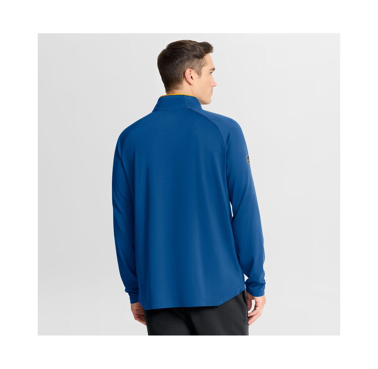 Men's Blue St. Louis Blues Authentic Pro Rink Training Quarter-Zip Pullover Sweatshirt