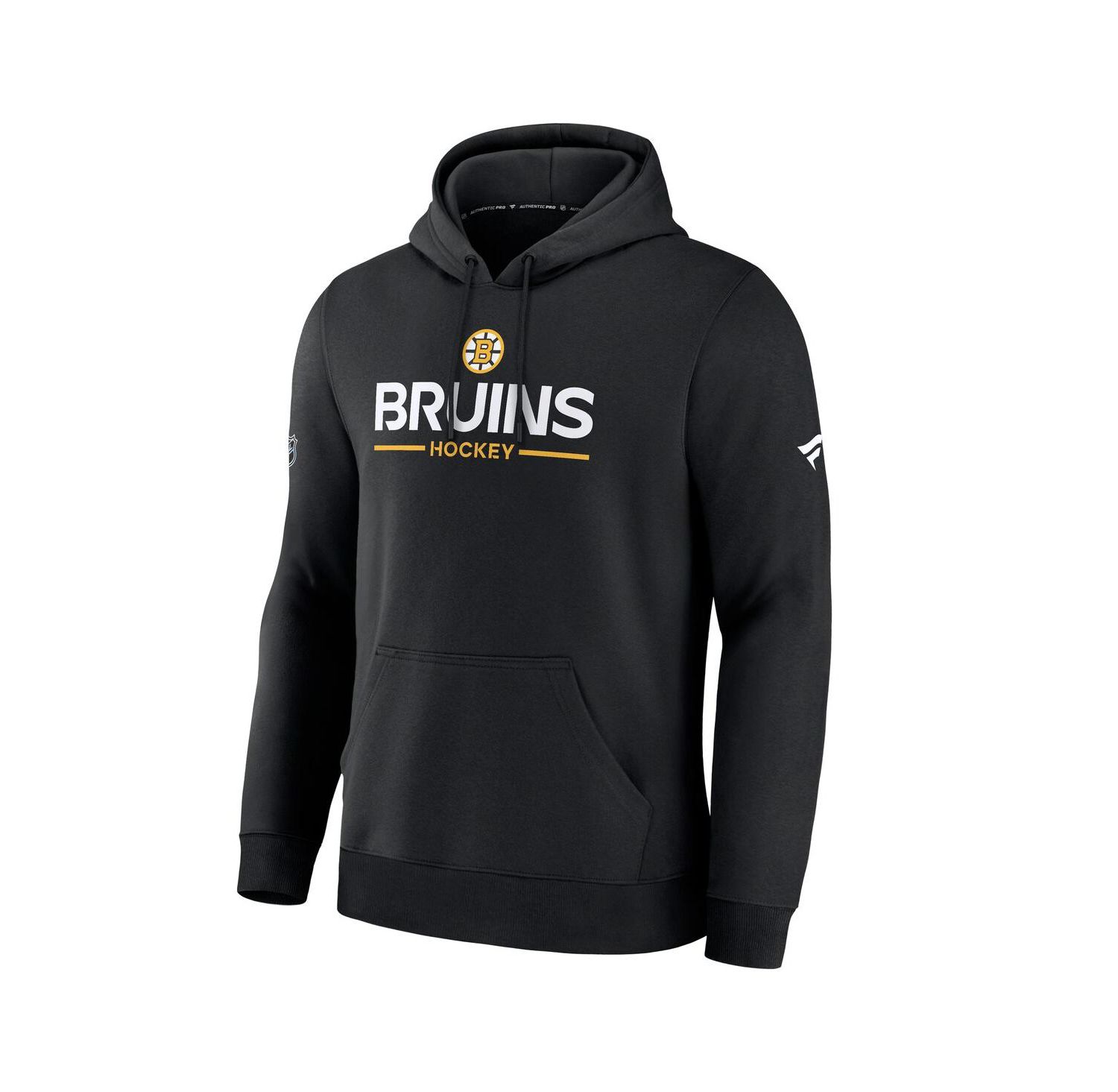 Men's Black Boston Bruins Authentic Pro Primary Hoodie
