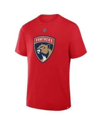 Men's Sergei Bobrovsky Red Florida Panthers Authentic Stack Name Number T-Shirt
