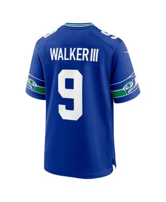 Men's Kenneth Walker III Royal Seattle Seahawks Alternate 50th Season Game Jersey