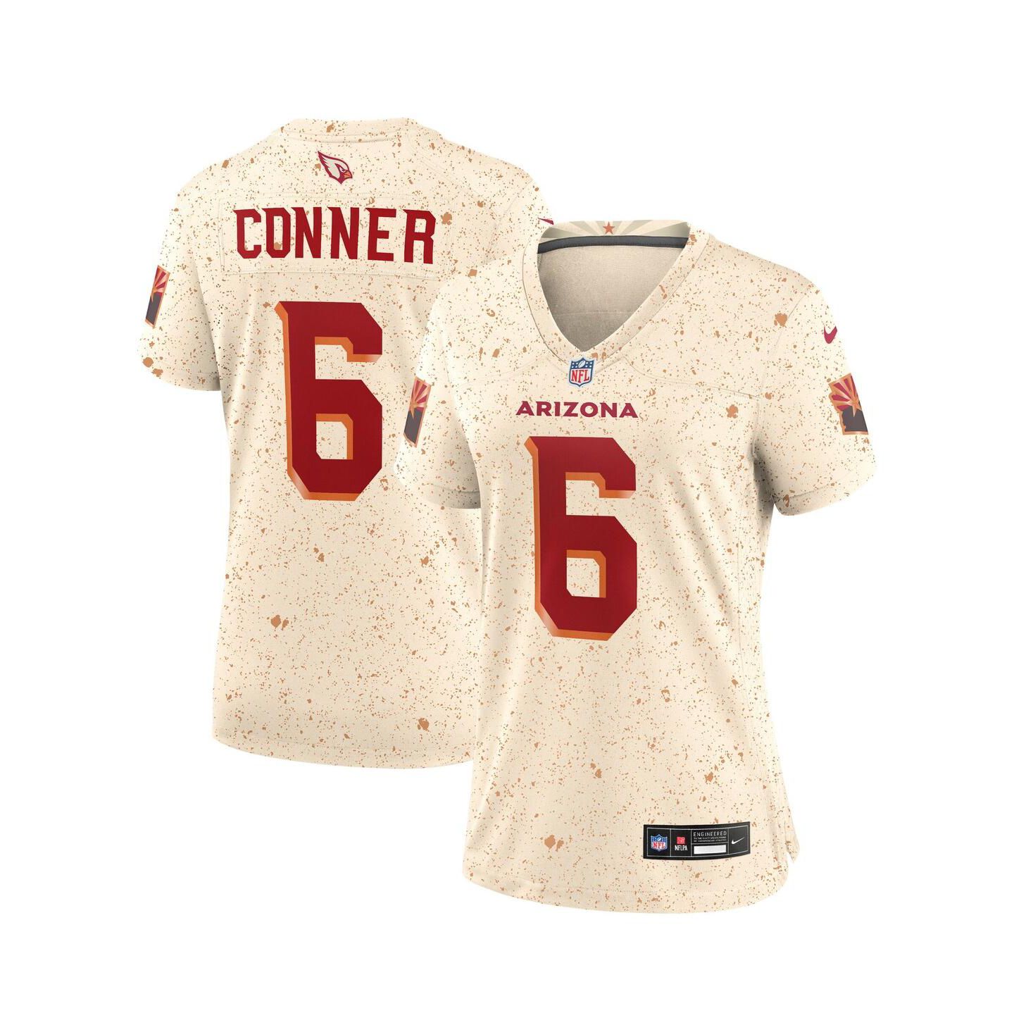 Женский топ Nike James Conner Natural Arizona Cardinals 2025 Rivalries Collection Game Jersey — фото 1