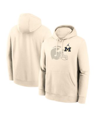 Nike - Men's Cream Michigan Wolverines Campus Shadow Hoodie