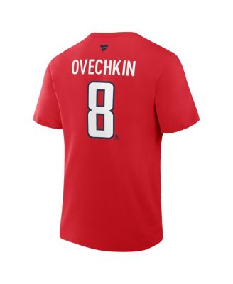 Men's Alexander Ovechkin Red Washington Capitals Authentic Stack Name Number T-Shirt