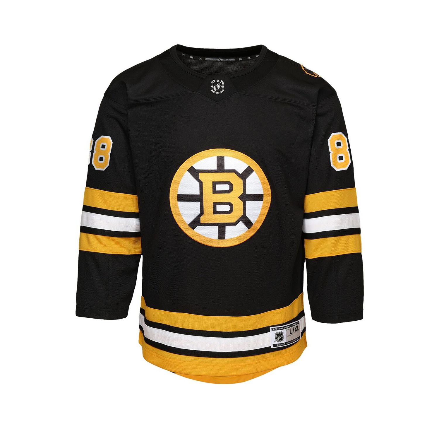 Big Boys and Girls David Pastrnak Black Boston Bruins Home Premier Player Jersey