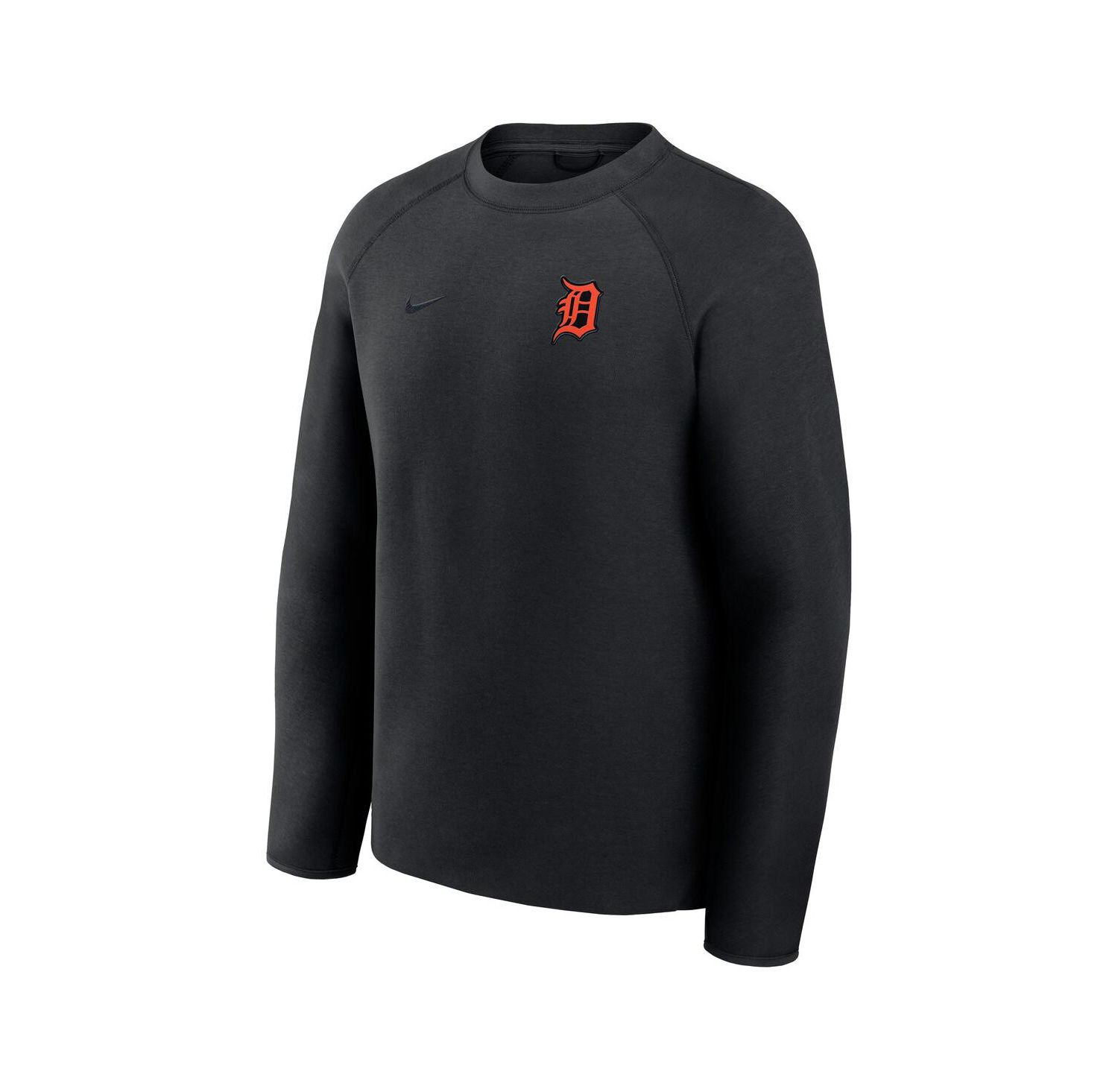 Men's Black Detroit Tigers Tech Fleece Raglan Sweatshirt