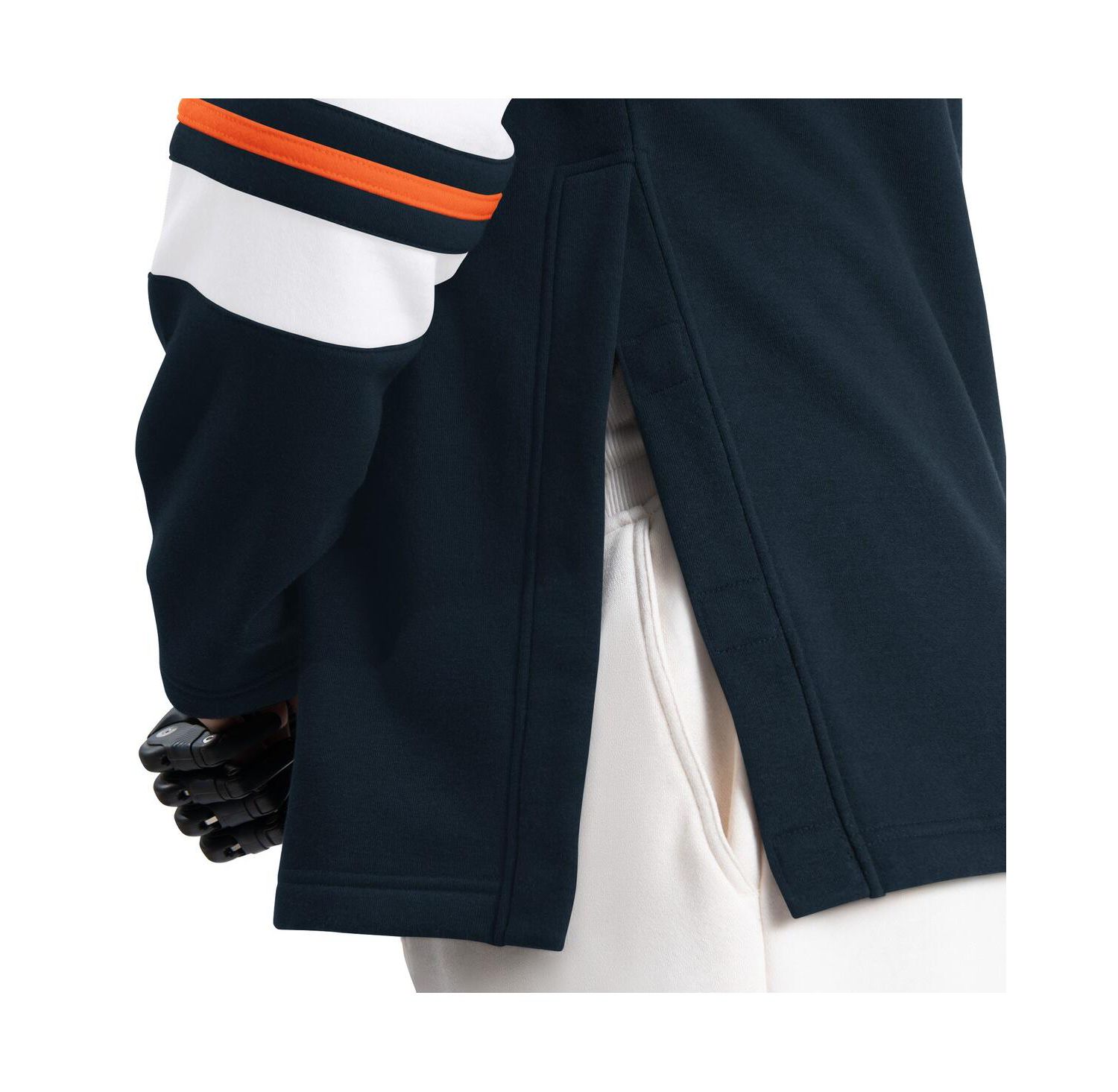 Men's Navy Chicago Bears Adaptive Lord Stanley Crewneck Sweatshirt