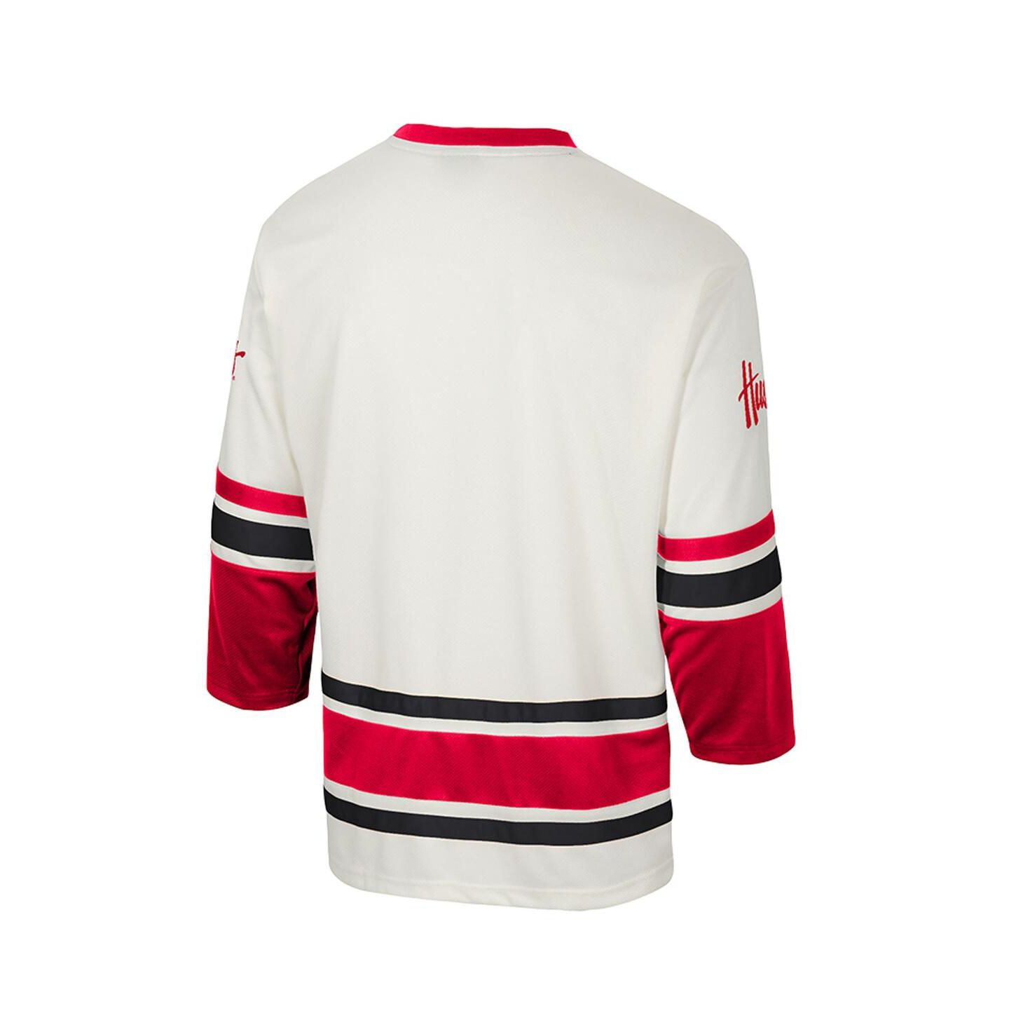 Мужской топ Colosseum Cream Nebraska Huskers Puck Proud Fashion Hockey Jersey — фото 3