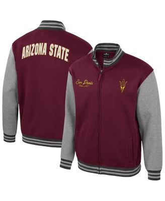 Colosseum - Men's Maroon Arizona State Sun Devils Ambi-Turner Full-Zip Varsity Jacket