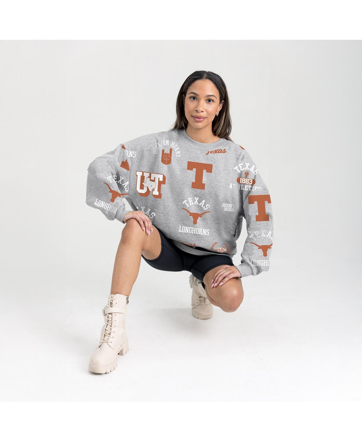 Gameday Couture Women's Gray Texas Longhorns Always on Repeat Fleece Sweatshirt