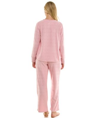 Women's 2-Piece Long-Sleeve Crewneck Top and Pants Set