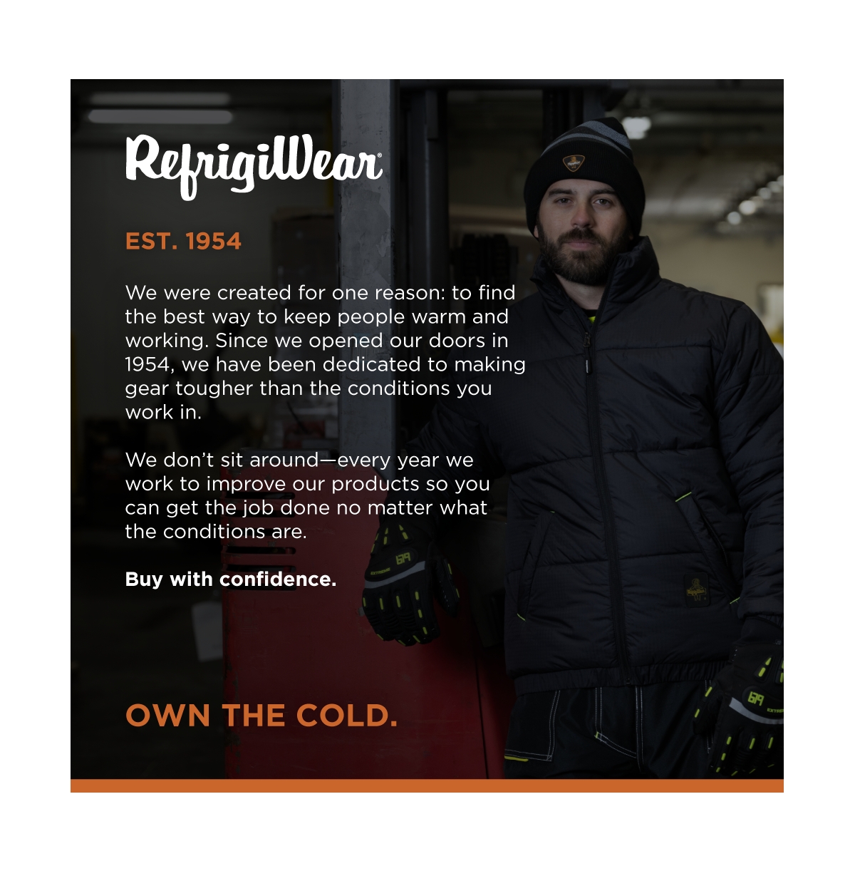 RefrigiWear Big & Tall EnduraQuilt Puffer Jacket - Insulated Winter Coat for Extreme Cold