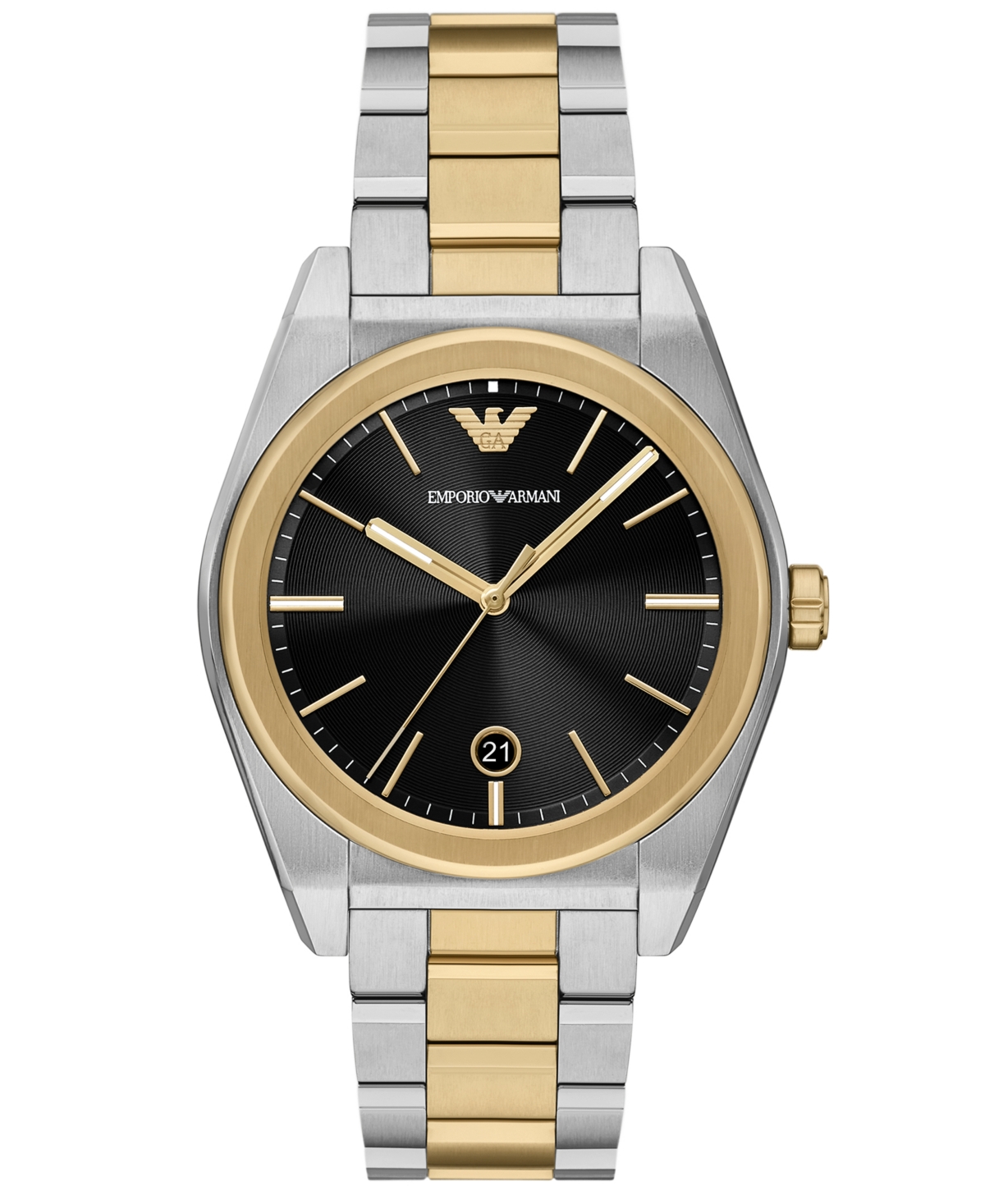 Emporio Armani Men's Three-Hand Two-Tone Stainless Steel Watch