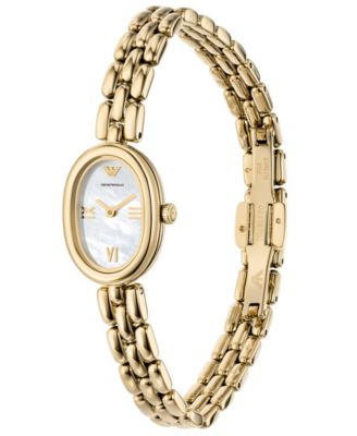Women's Two-Hand Gold-Tone Stainless Steel Watch, 24mm
