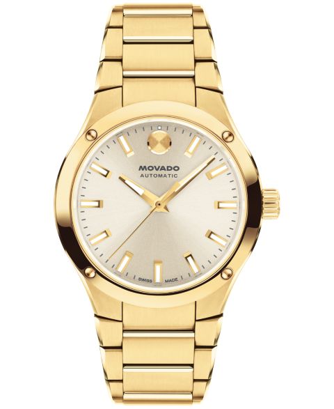 Женские часы Movado Museum Imperiale Swiss Automatic Light Yellow PVD Steel Watch, 33mm