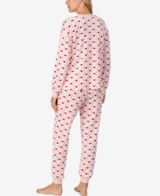 Women's 2-Piece Sleepwear Long-Sleeve Top and Jogger Pajama Set