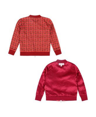 Girls Reversible Zip up Lightweight Bomber Jacket