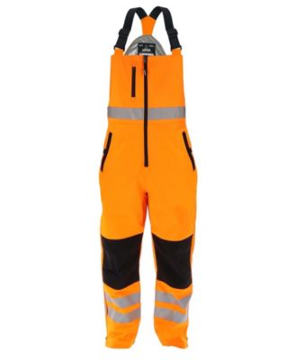 Big & Tall Lightweight Hi-Vis Work Overalls - Waterproof Softshell, 20degree(s)F Comfort, ANSI Class E