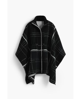 Women's Checkered poncho