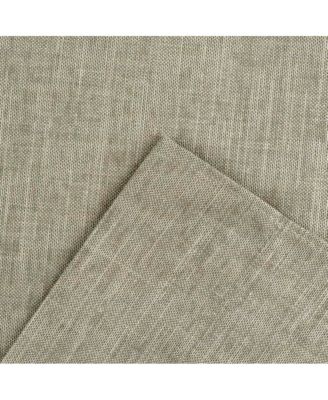 Lisa Solid Poly Cotton Duck Fabric Tailored Tiers 56"x36" for Living Rooms and Dining Rooms Mist