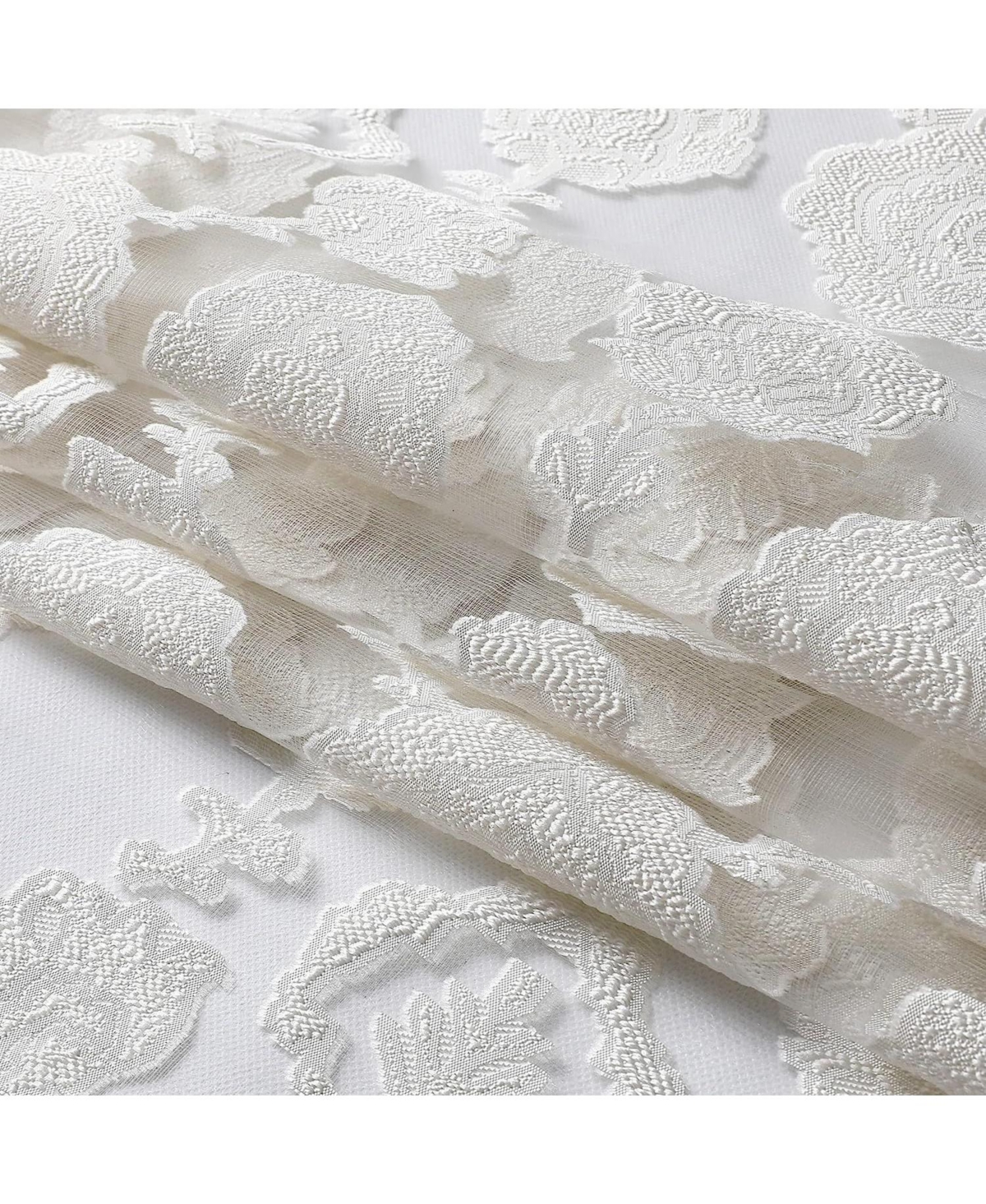 Moroccan Accents by Kate Aurora 1 Piece Rod Pocket Clipped Elegant Sheer Curtain Panel