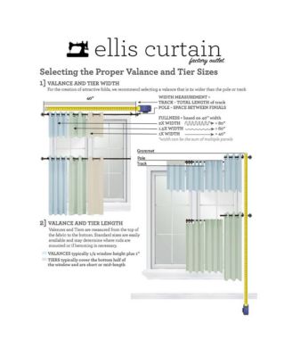 Lexington Leaf Pattern on Colored Ground Curtain Tiers Blue