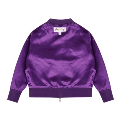 Toddler Girls Reversible Zip up Lightweight Bomber Jacket