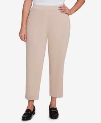 Plus Size Saratoga Springs Side Seam Pocket Short Length Twill Pants