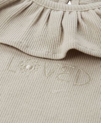 Baby Girls' Long-Sleeve Top and Pants, 2-Piece Set