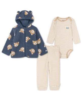 Huggies - Baby Boy 3-Piece Bear Hugs Jacket, Bodysuit and Pants Set