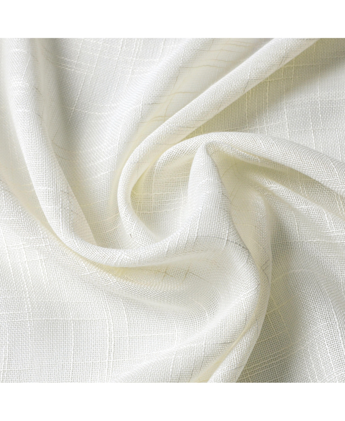 Kate Aurora 2 Pack Lux Thread Premium Woven Grommet Top Sheer Curtain Panels