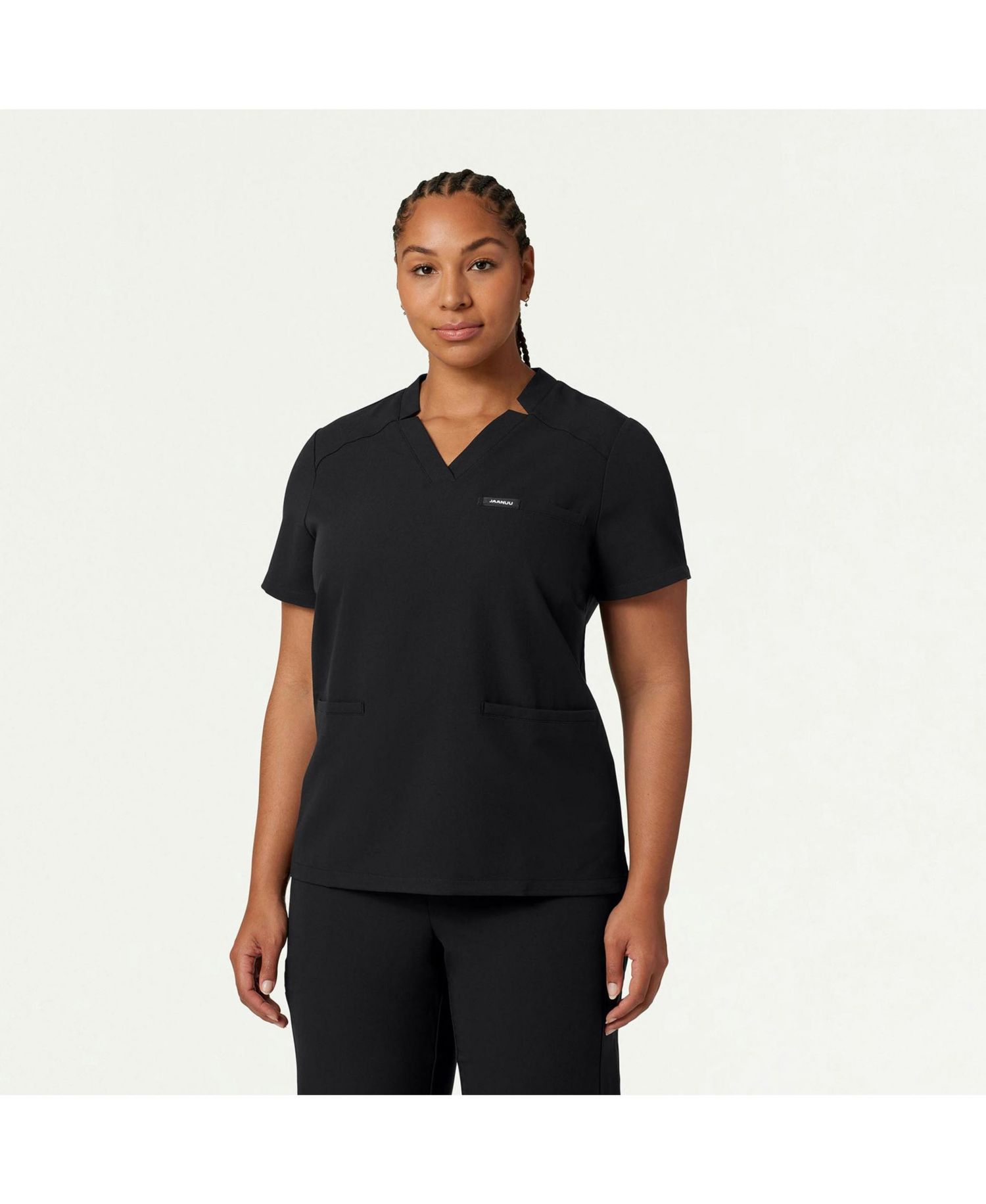 Women's Helia 3-Pocket Classic Notched V-Neck Scrub Top