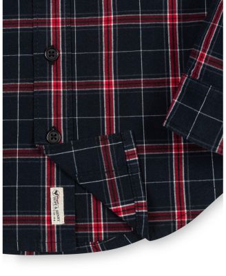 Boys Organic Long Sleeve Stretch Poplin Shirt