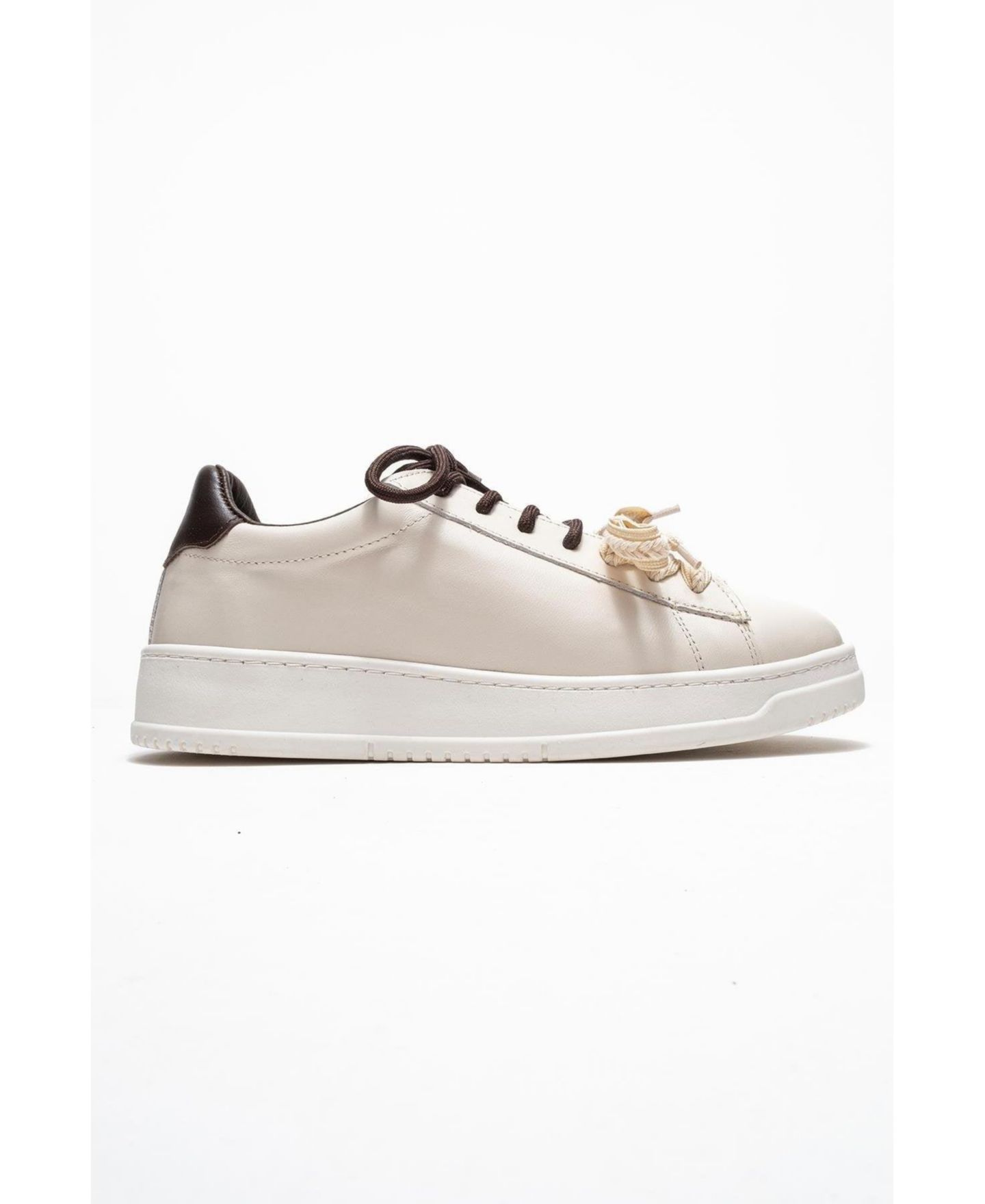 Женские кроссовки Forever & Always Shoes Warron Leather, цвет: Бежевый кожаный — фото 2