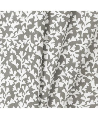 Sea Tumble 3" Rod Pocket 100% Cotton Machine Wash and Dry Tailored Valance 50" x 16" Grey