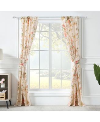 Grace Embrace Beauty Luxurious Modern Window Treatment Panel Pair Window Each Panel 42"x84" Buttercup