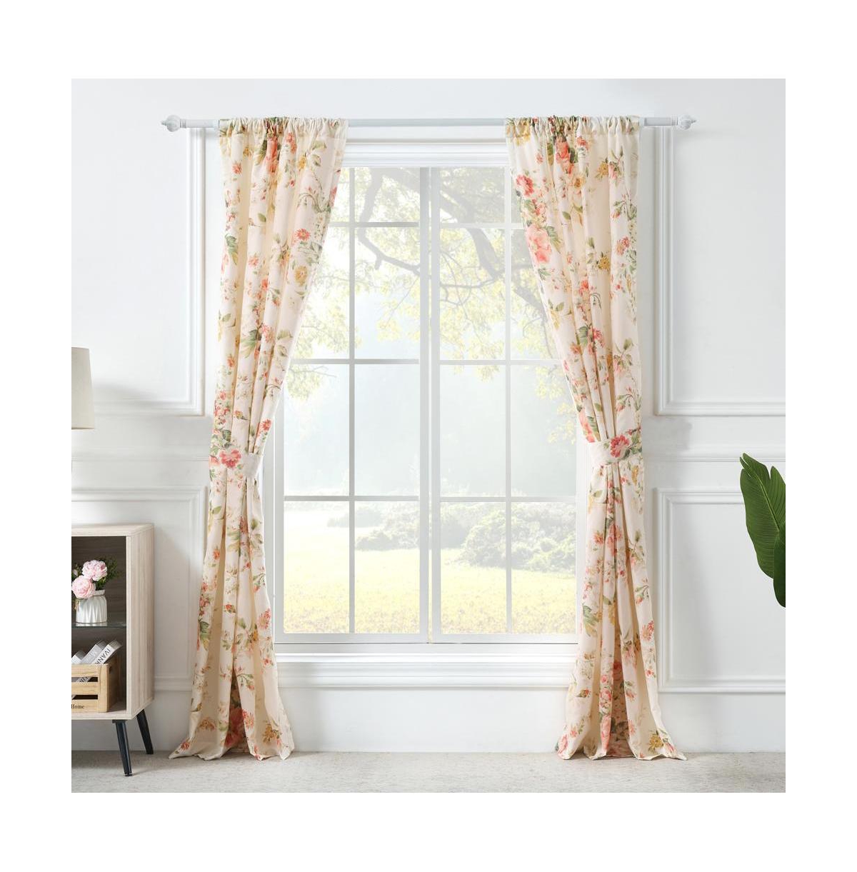 Greenland Home Fashions Grace Embrace Beauty Luxurious Modern Window Treatment Panel Pair Window Each Panel 42"x84" Buttercup