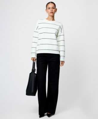 Women's Striped Long-Sleeve Sweater