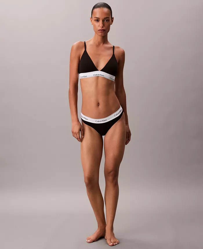 Women's Icon Cotton-Modal Lightly Lined Triangle Bralette QF8498 - thumbnail 9