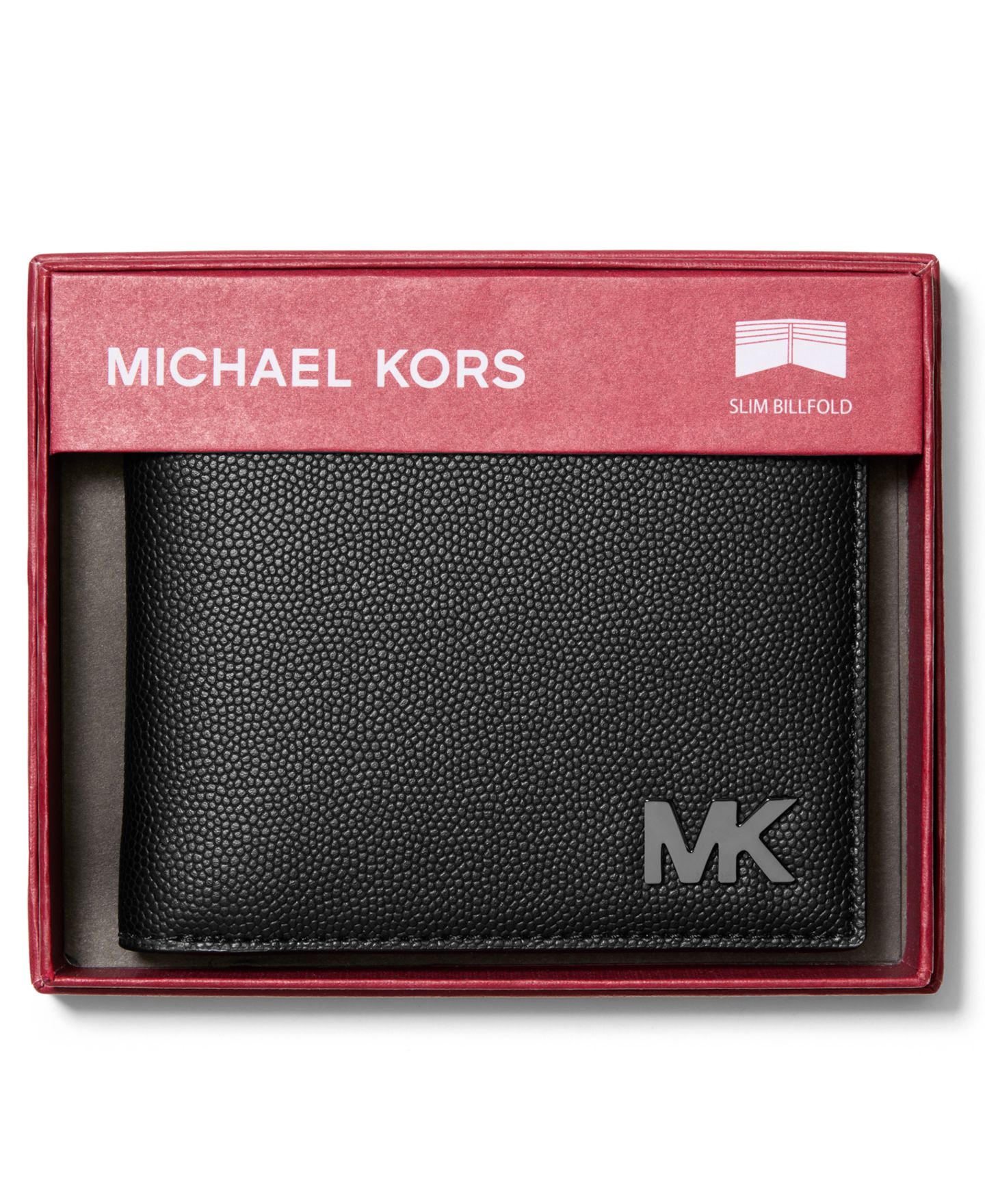Мужской кошелёк MICHAEL Michael Kors Slim Billfold Wallet, цвет: Чёрный — фото 3