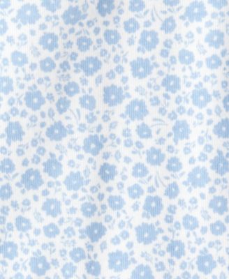 Baby Girls' Floral Sleeveless Vest, Bodysuit and Pants, 3-Piece Set