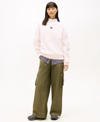 Women's Mock Neck Badge Sweater