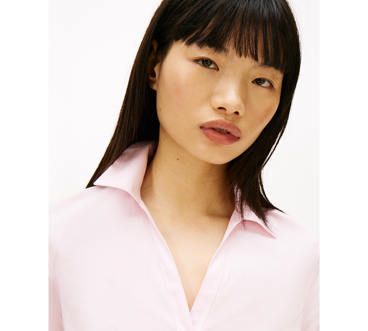 Tommy Jeans Women's Baby Fit Long-sleeve Shirt In Pink