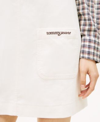 Women's Corduroy Pinafore Scoop Neck Dress