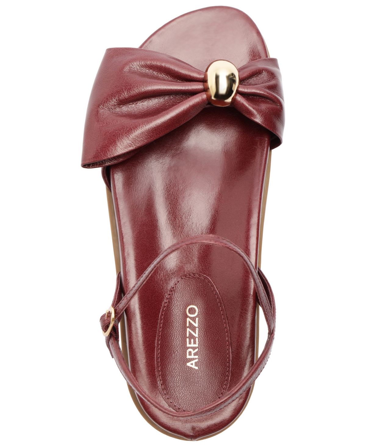 Arezzo Women's Rayna Round Toe Flat Sandals