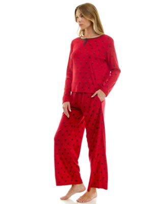 Roudelain - Women's Long Sleeve Brushed Pointelle Set