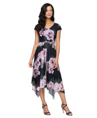 SL Fashions - Women's Mesh Floral Dress