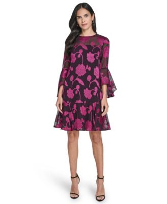 Women's Bell Sleeve Crewneck Dress