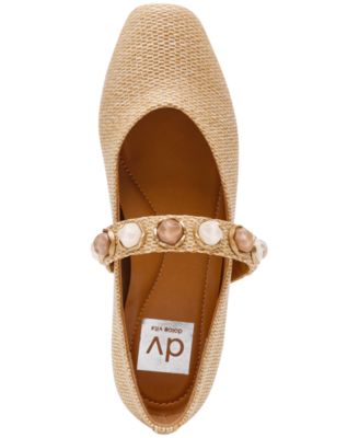 Women's Mission Embellished Buckle Strap Mary Jane Flats